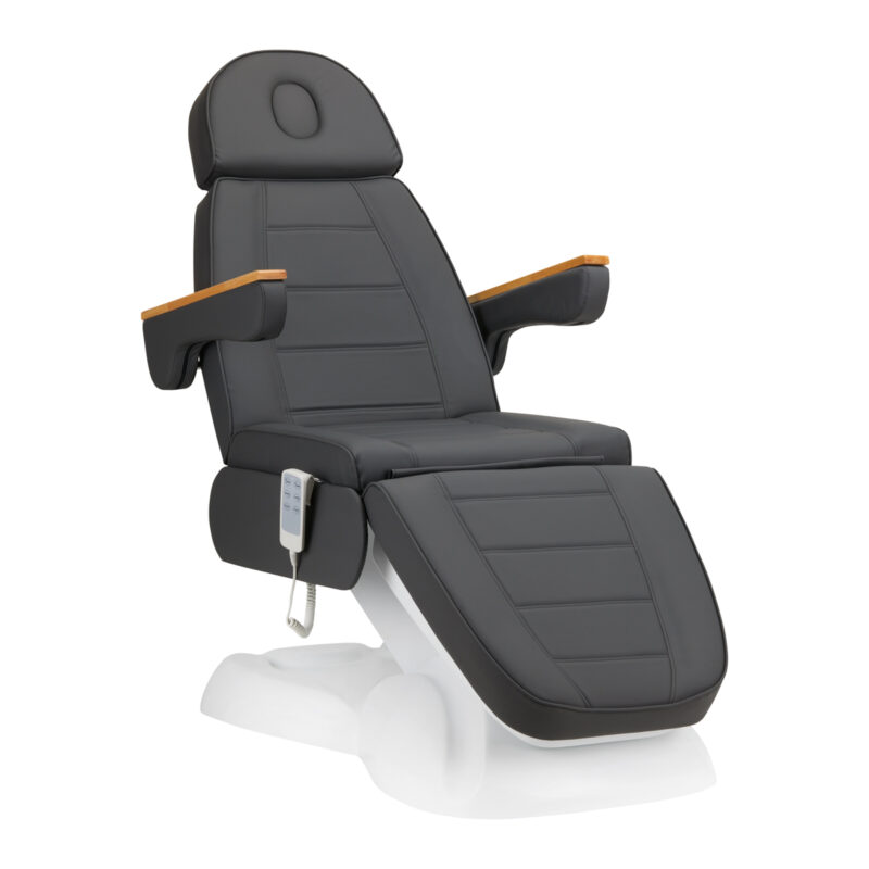 Fotel kosmetyczny elektryczny SILLON Lux 273b 3sil. 2 gat. szary
