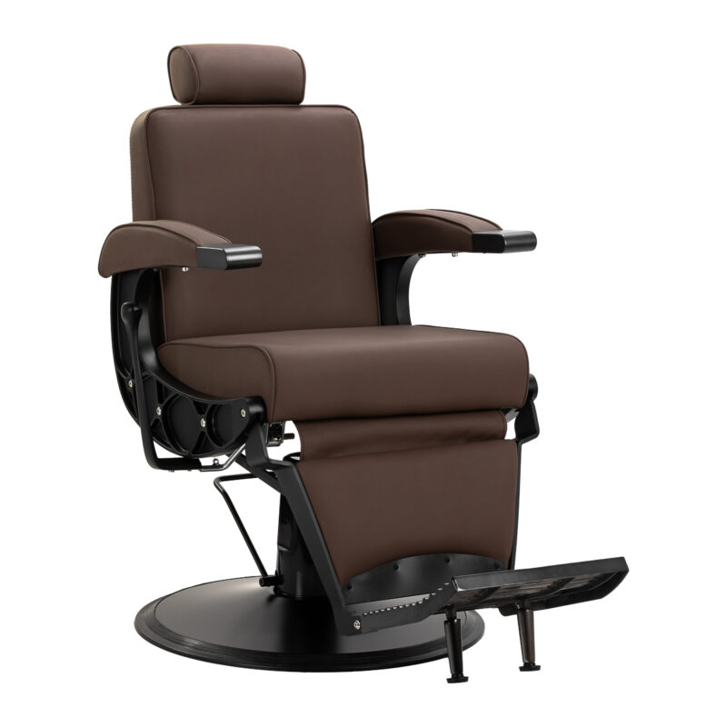 Gabbiano fotel barberski Continental brązowy